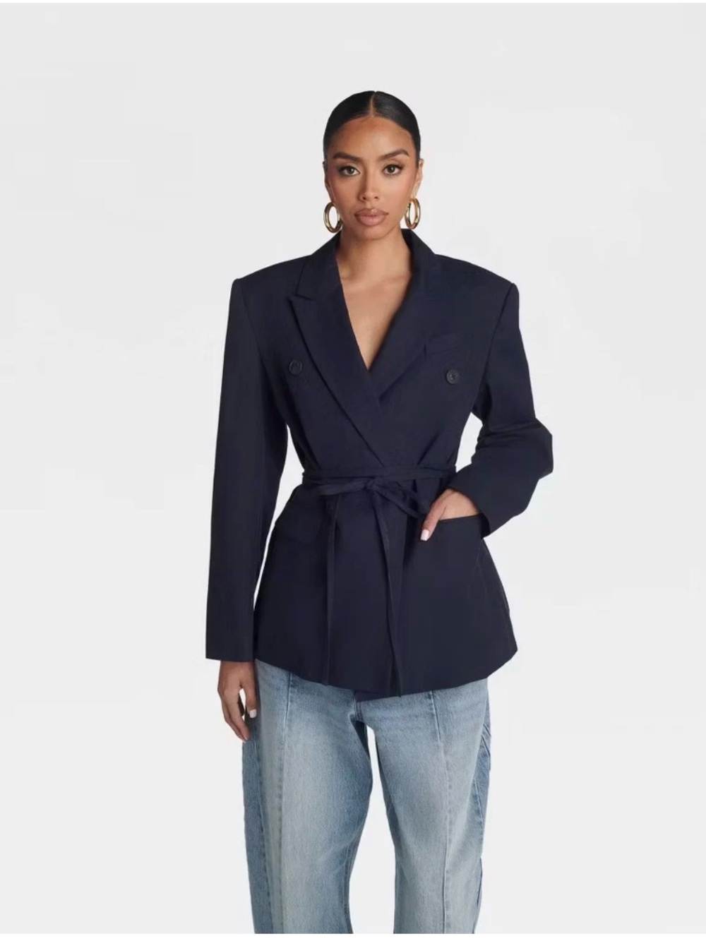 KBB by KAHLANA 'The Erin Blazer' - Navy Blue